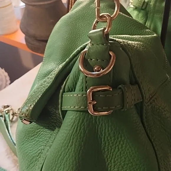 Kate Spade VGC Green 100% Cow Leather Shoulder Bag. Pebbled. - Picture 5 of 16